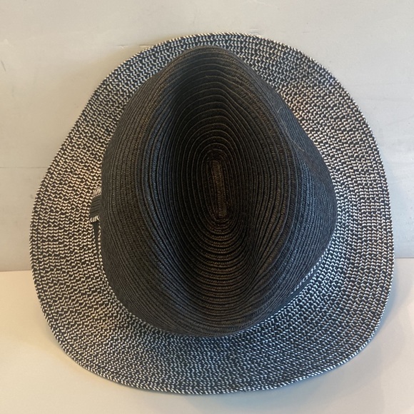 Black and grey fedora Retro style flexible hat - Picture 4 of 13